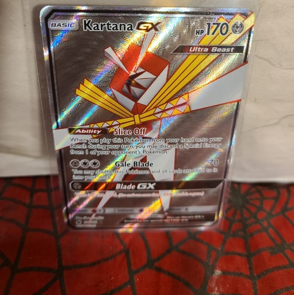 Pokemon Kartana GX Ultra Beast 106/111 Holo Full Art Ultra Rare Card . Box blue - Picture 1 of 3